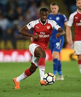 Leicester City v Arsenal 2017-18 Collection: Eddie Nketiah in Action: Premier League Clash between Leicester City and Arsenal (2017-18)