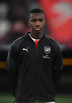 Arsenal V Qarabag 2018-19 Prints: Eddie Nketiah: Arsenal's Ready-to-Rise Star Against Qarabag in Europa League