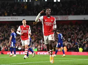 Eddie Nketiah Scores Double: Arsenal Advances in Carabao Cup against Leeds United