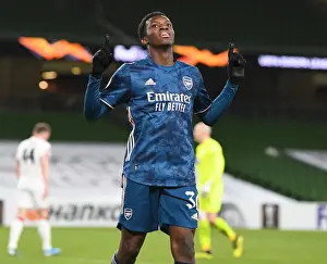 Dundalk V Arsenal 2020-21 Prints: Eddie Nketiah Scores First Arsenal Goal: Arsenal Triumphs in Europa League Clash vs