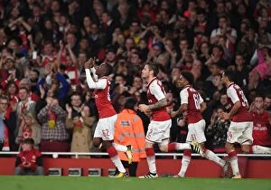 Images Dated 24th October 2017: Eddie Nketiah Scores First Goal for Arsenal: Arsenal 1-0 Norwich City, Carabao Cup 2017-18