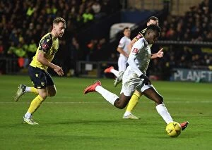 Oxford United v Arsenal - FA Cup 2023 Collection: Eddie Nketiah Scores Hat-Trick: Arsenal Cruises Past Oxford United in FA Cup Third Round