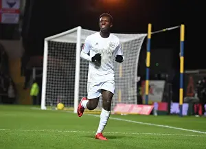 Oxford United V Arsenal - FA Cup 2023 Prints: Eddie Nketiah Scores His Second: Arsenal Moves Forward in FA Cup Against Oxford United