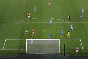 Arsenal v West Ham United 2020-21 Collection: Eddie Nketiah Scores His Second Goal: Arsenal's Triumph Over West Ham (2020-21)