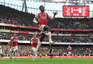 Eddie Nketiah Scores His Second Goal: Arsenal's Victory Against Sheffield United (2023-24)
