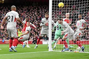 Eddie Nketiah Scores His Second Goal: Arsenal's Victory Against Sheffield United (2023-24 Premier League)