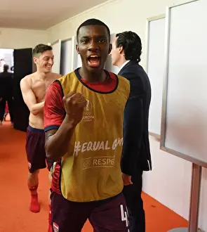 Eddie Nketiah's Celebration: Arsenal Secures Europa League Final Spot vs. Valencia