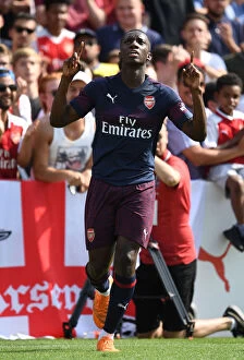 Borehamwood v Arsenal 2018-19 Collection: Eddie Nketiah's Thrilling Goal: Arsenal's Pre-Season Victory over Borehamwood (2018)