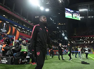 CSKA Moscow V Arsenal 2017-18 Prints: Eddie Nketiah's Warm-Up: Arsenal FC vs
