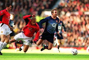 Edu Gallery: Edu (Arsenal) is folued by Wes Brown (Man Utd)