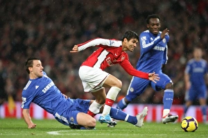 Arsenal v Chelsea 2009-10 Gallery: Eduardo (Arsenal) John Terry (Chelsea). Arsenal 0: 3 Chelsea, Barclays Premier League