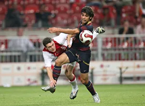 Ajax V Arsenal 2007-8 Prints: Eduardo (Arsenal) Thomas Vermaelen (Ajax)