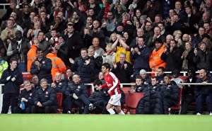 Eduardo celebrates scoring his 2nd goal Arsenals 3rd