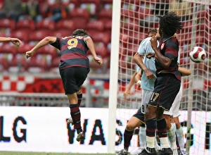 Arsenal V Lazio 2007-8 Prints: Eduardo scores the 2nd Arsenal goal