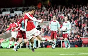 Arsenal v Burnley FA Cup 2008-9 Collection: Eduardo scores Arsenals 2nd goal