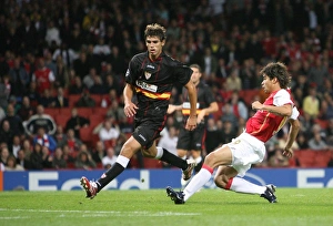 Arsenal v Sevilla 2007-08 Gallery: Eduardo scores Arsenals 3rd goal