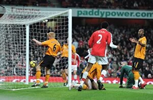 Eduardo taps the ball into an empty net to score the 2nd Arsenal goal. Arsenal 3