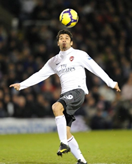 Burnley V Arsenal 2009-10 Prints: Eduardo's Battle at Turf Moor: Arsenal vs Burnley, Barclays Premier League, 2009