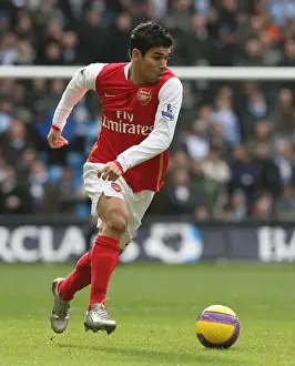 Manchester City V Arsenal 2007-8 Prints: Eduardo's Brilliance: Arsenal's Triumph over Manchester City - 3-1 Victory, 2008