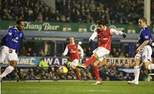 Everton v Arsenal 2007-08 Collection: Eduardo's Debut Goal: Arsenal Crushes Everton 4-1 (Barclays Premier League, 2007)