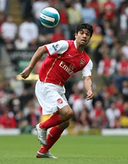 Blackburn Rovers V Arsenal 2007-8 Prints: Eduardo's Determined Battle: Blackburn Rovers vs Arsenal, 1-1, Premier League, 2007