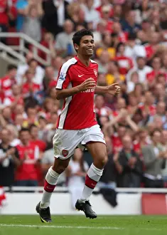 Arsenal V Wigan Athletic 2009-10 Prints: Eduardo's Jubilation: Arsenal's 4-0 Thrashing of Wigan Athletic in the Premier League