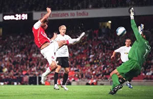 Arsenal V Sparta Prague 2007-08 Prints: Eduardo's Stunner: Arsenal's Decisive Goal vs. Sparta Prague in Champions League