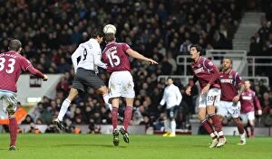 Images Dated 3rd January 2010: Eduardo's Stunning Goal: Arsenal Takes a 2-1 Lead Over West Ham in FA Cup