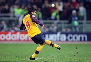 Edurado misses for Arsenal from the penalty spot during the shoot out Edurado misses for Arsenal from the penalty spot during the shoot out