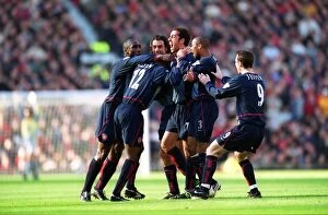 Edu Collection: Edu's Historic Goal: Arsenal's Unforgettable 2-0 Victory Over Manchester United in the FA Cup