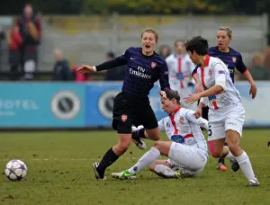 Ellen White vs. Sandy Maendly: Foul in Arsenal Ladies UEFA Women's Champions League Quarterfinal