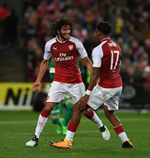 Elneny and Iwobi: Unstoppable Arsenal Duo Celebrates Third Goal Against Western Sydney Wanderers