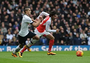 Tottenham Hotspur V Arsenal 2015-16 Prints: Elneny vs. Lamela: A Premier League Showdown - Arsenal vs. Tottenham