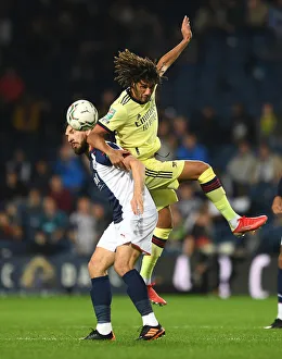 West Bromwich Albion V Arsenal - Carabao Cup 2021-22 Prints: Elneny vs Snodgrass: Clash in Carabao Cup Showdown - West Bromwich Albion vs Arsenal