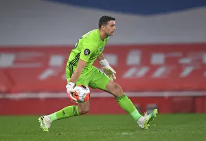 Arsenal V Leicester City 2019-20 Prints: Emi Martinez: In Action Against Leicester City, Arsenal Premier League 2019-2020