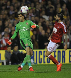 Nottingham Forest V Arsenal EPL Cup 3rd Round 2016-17 Prints: Emi Martinez (Arsenal). Nottingham Forest 0: 4 Arsenal. EPL League Cup. 3rd Round