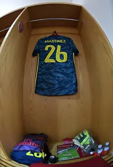 Arsenal V Leeds United FA Cup 2019-20 Prints: Emi Martinez: Gearing Up for Battle in the Arsenal Changing Room - Arsenal FC vs Leeds United (FA Cup 2019-20)