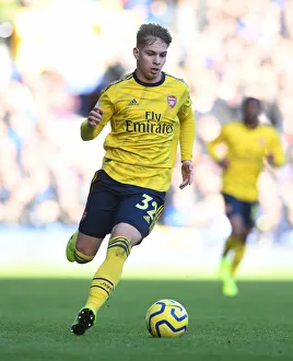 Everton V Arsenal 2019-20 Prints: Emile Smith Rowe in Action: Arsenal vs Everton, Premier League 2019-20