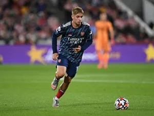 Brentford V Arsenal 2021-22 Prints: Emile Smith Rowe in Action: Brentford vs Arsenal, 2021-22 Premier League