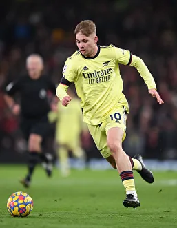 Manchester United V Arsenal 2020-21 Prints: Emile Smith Rowe in Action: Manchester United vs. Arsenal - Premier League 2020-21