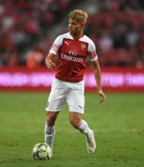 Arsenal v Atletico Madrid 2018-19 Collection: Emile Smith Rowe: Arsenal's Breakout Star Shines in International Champions Cup Match against