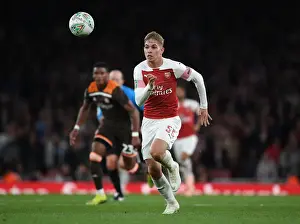 Arsenal V Brentford - Carabao Cup 2018-19 Prints: Emile Smith Rowe: Arsenal's Breakout Star Shines in Carabao Cup Victory over Brentford