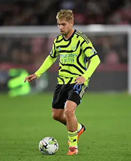 Brentford V Arsenal - Carabao Cup 2023-24 Prints: Emile Smith Rowe: Arsenal's Standout Player in Carabao Cup Victory over Brentford