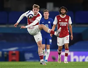 Emile Smith Rowe at Chelsea vs Arsenal: Premier League Showdown in Empty Stamford Bridge (2020-21)