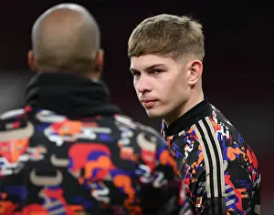 Arsenal V Manchester United 2020-21 Prints: Emile Smith Rowe: Focused at Empty Emirates - Arsenal vs Manchester United
