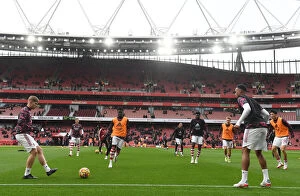 Arsenal v Newcastle United 2021-22 Collection: Emile Smith Rowe Gears Up: Arsenal's Preparations Against Newcastle United in Premier League