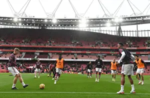 Arsenal V Newcastle United 2021-22 Prints: Emile Smith Rowe Gears Up: Arsenal's Preparations Against Newcastle United in Premier League