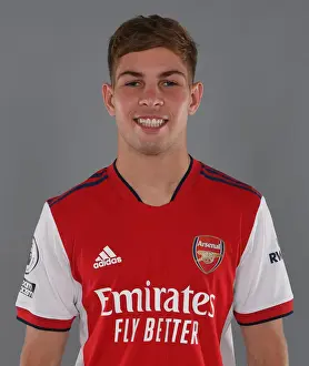 Arsenal Photocall 2021-22 Prints: Emile Smith Rowe Kicks Off Arsenal's 2021-22 Season at London Colney Training Ground