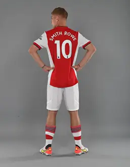 Arsenal Photocall 2021-22 Prints: Emile Smith Rowe Kicks Off Arsenal's 2021-22 Season at London Colney Training Ground