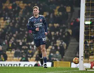 Emile Smith Rowe Scores Arsenal's Fifth Goal: Norwich City vs Arsenal, Premier League 2021-22